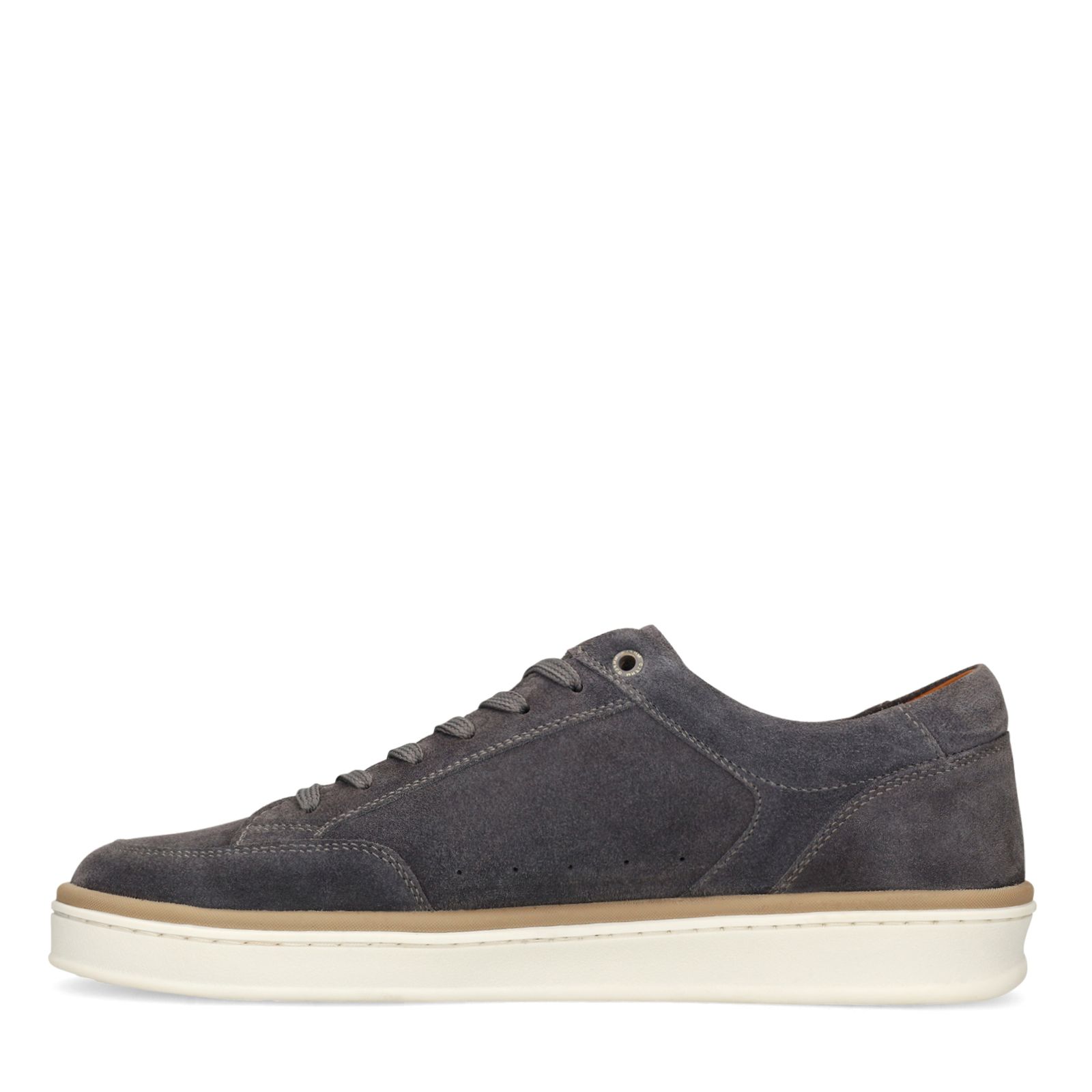 Graue Veloursleder-Sneaker