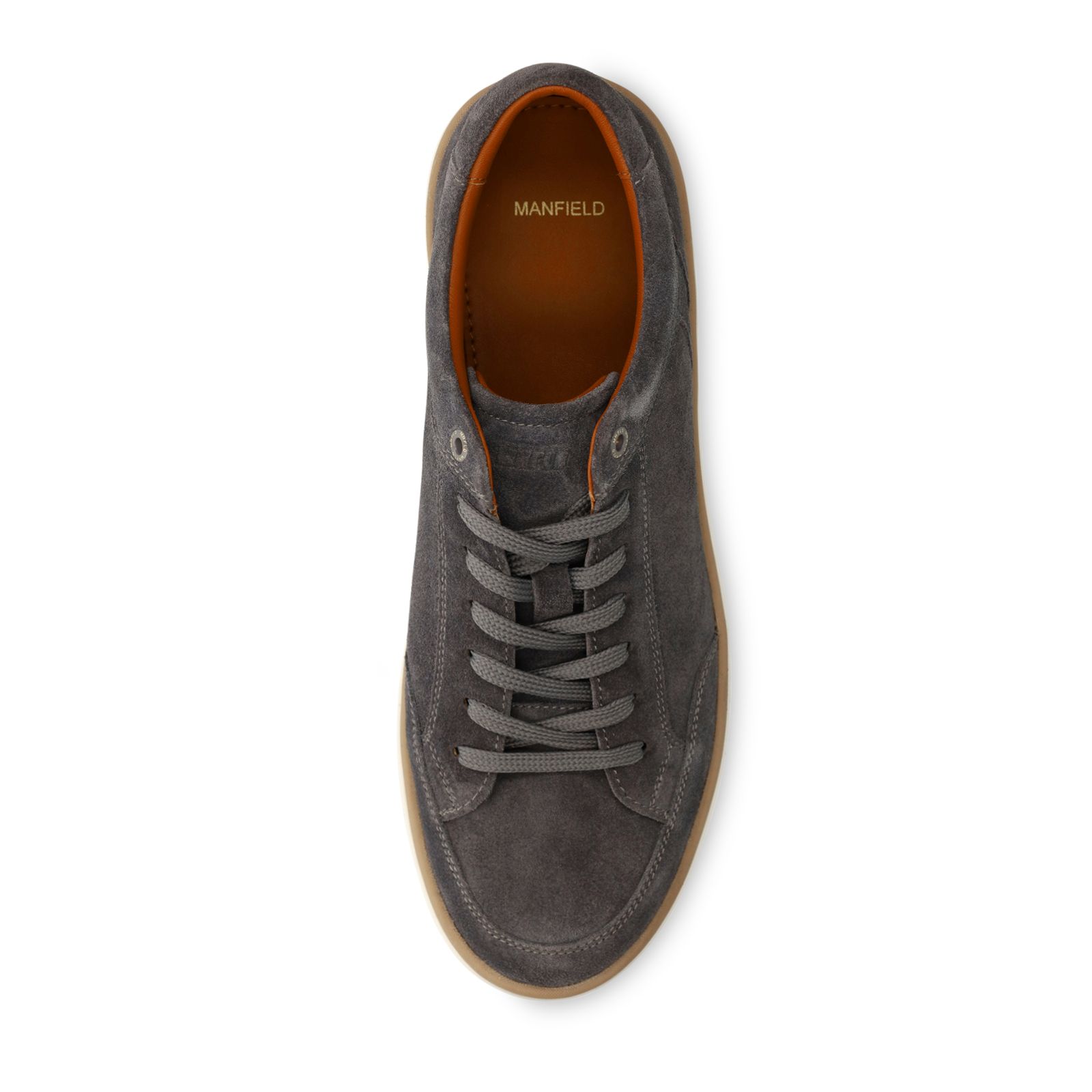 Graue Veloursleder-Sneaker