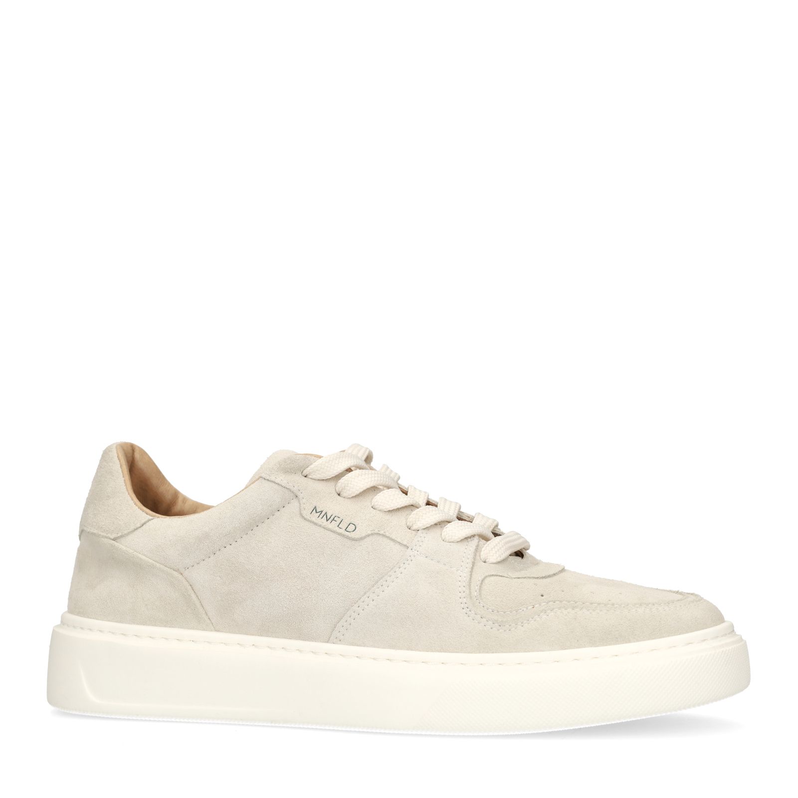 Licht grijze suède sneakers