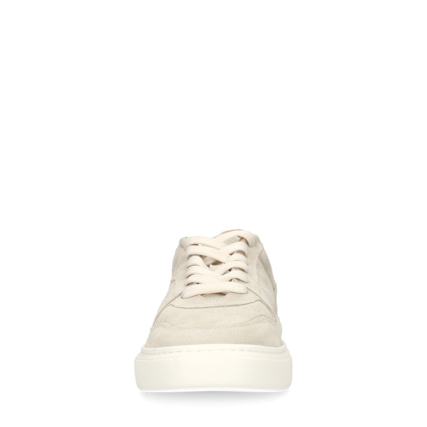 Licht grijze suède sneakers