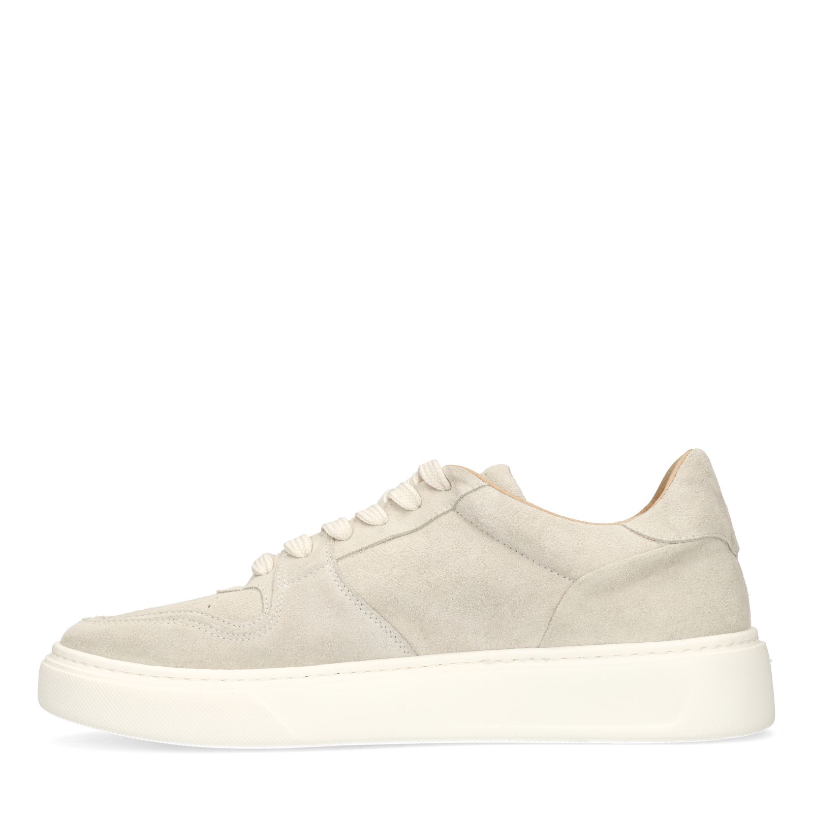 Licht grijze suède sneakers