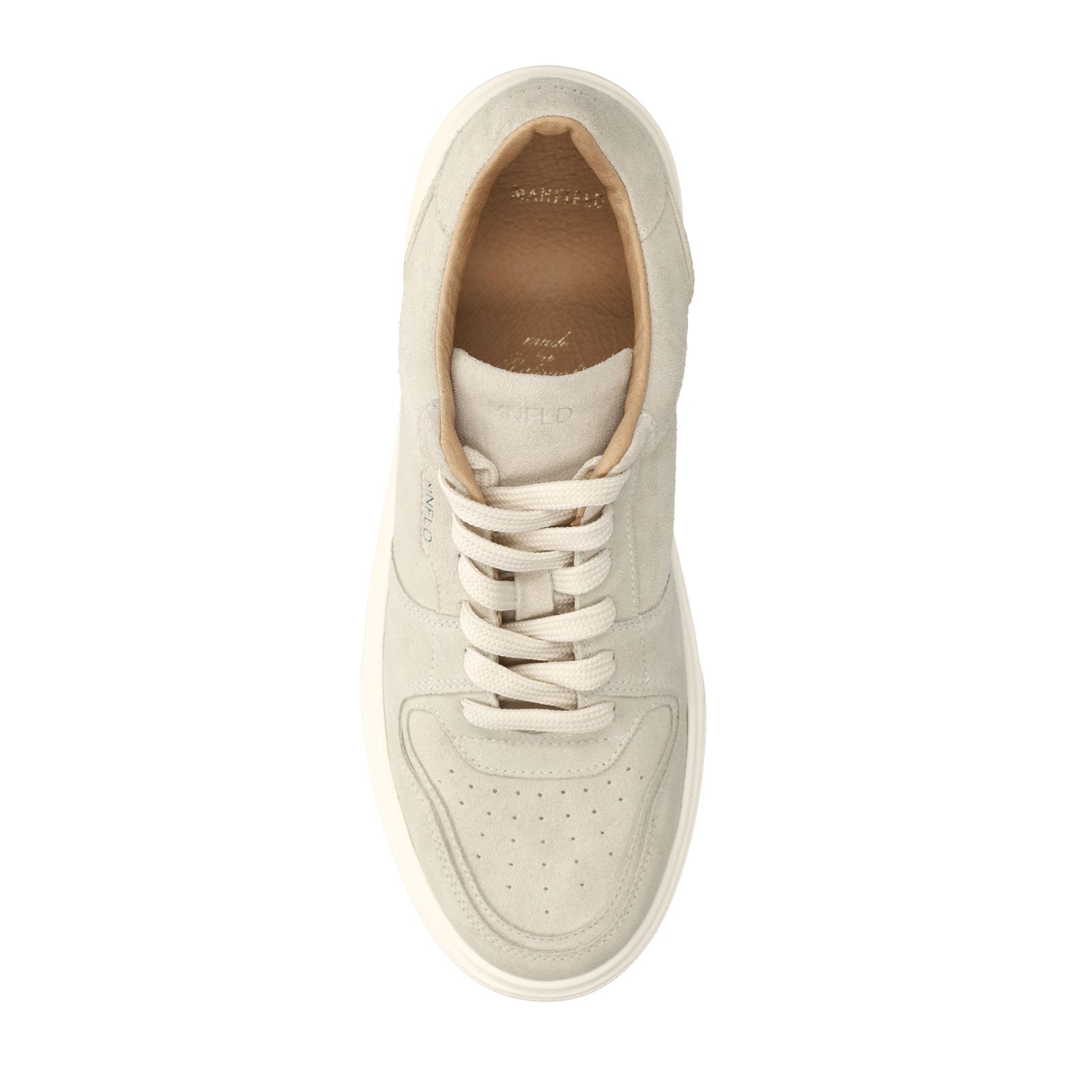Licht grijze suède sneakers
