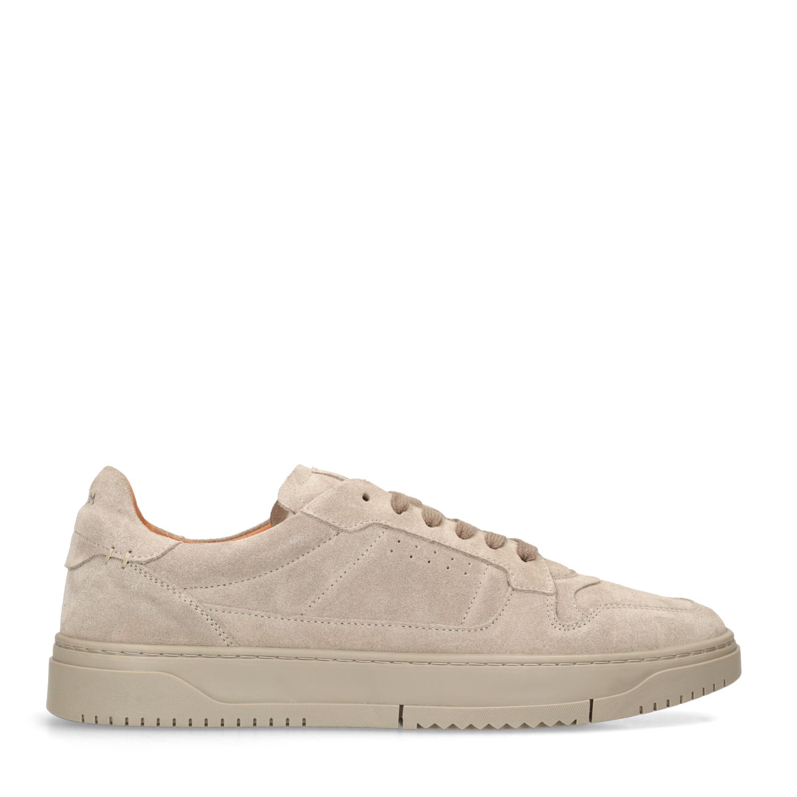 Grijze suède sneakers