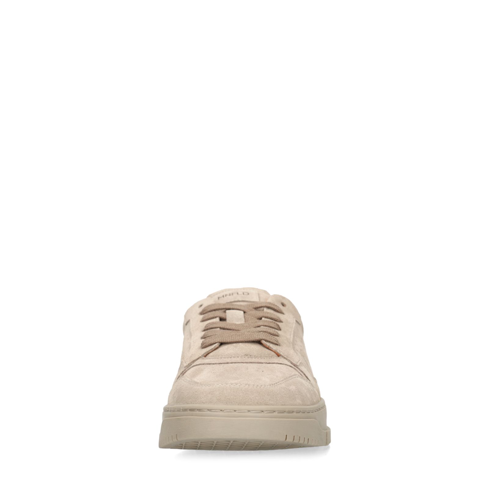 Grijze suède sneakers