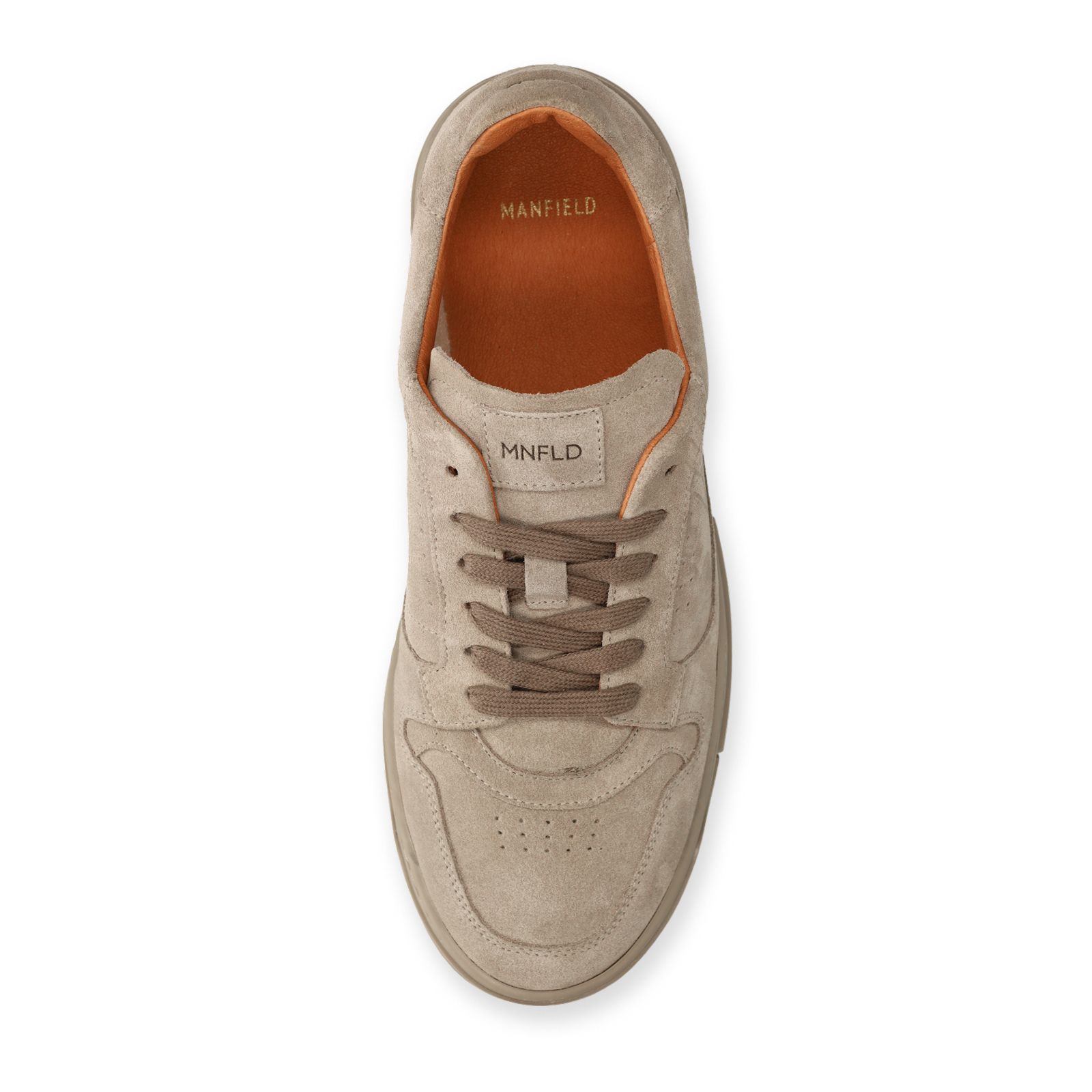 Graue Veloursleder-Sneaker