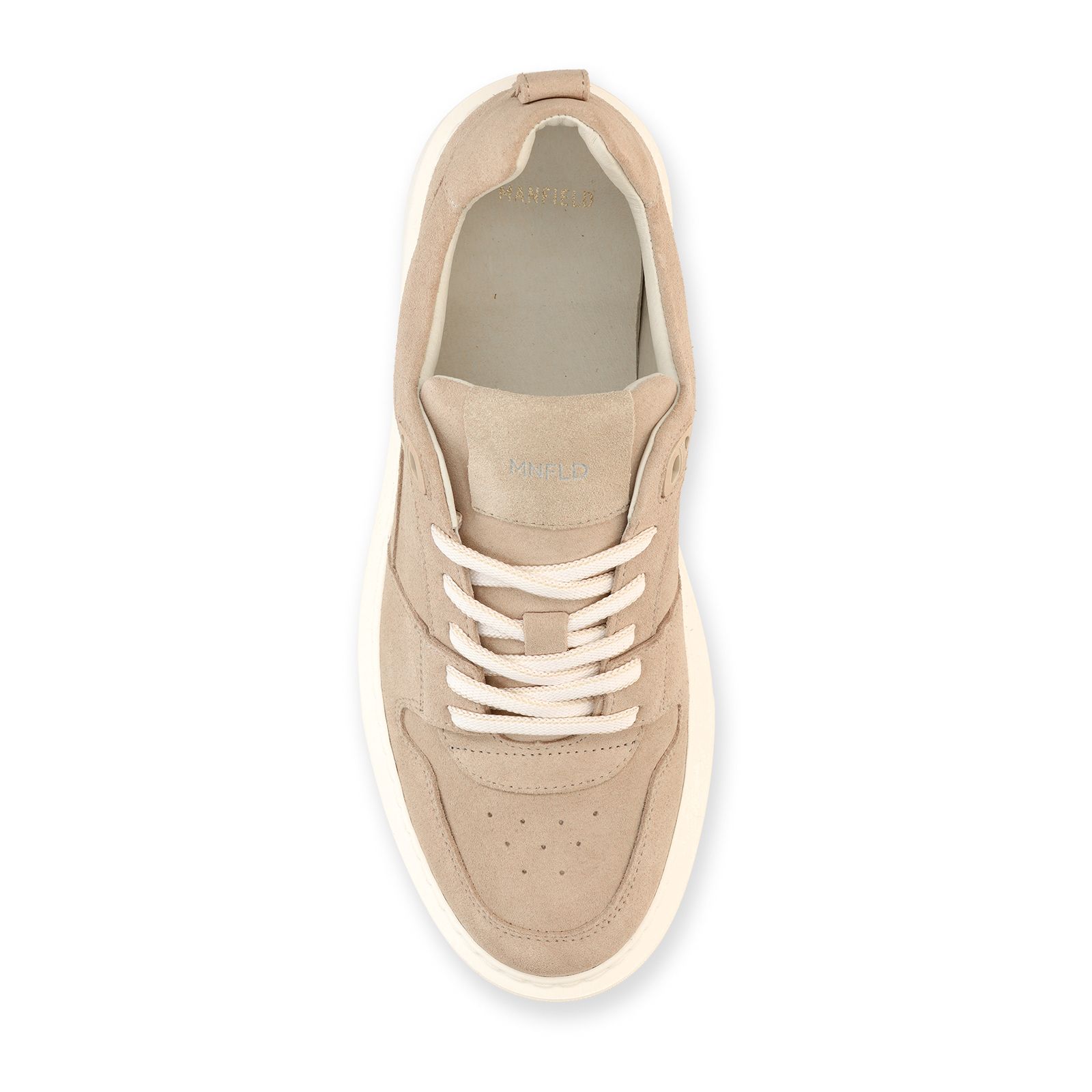 Beige suède sneakers