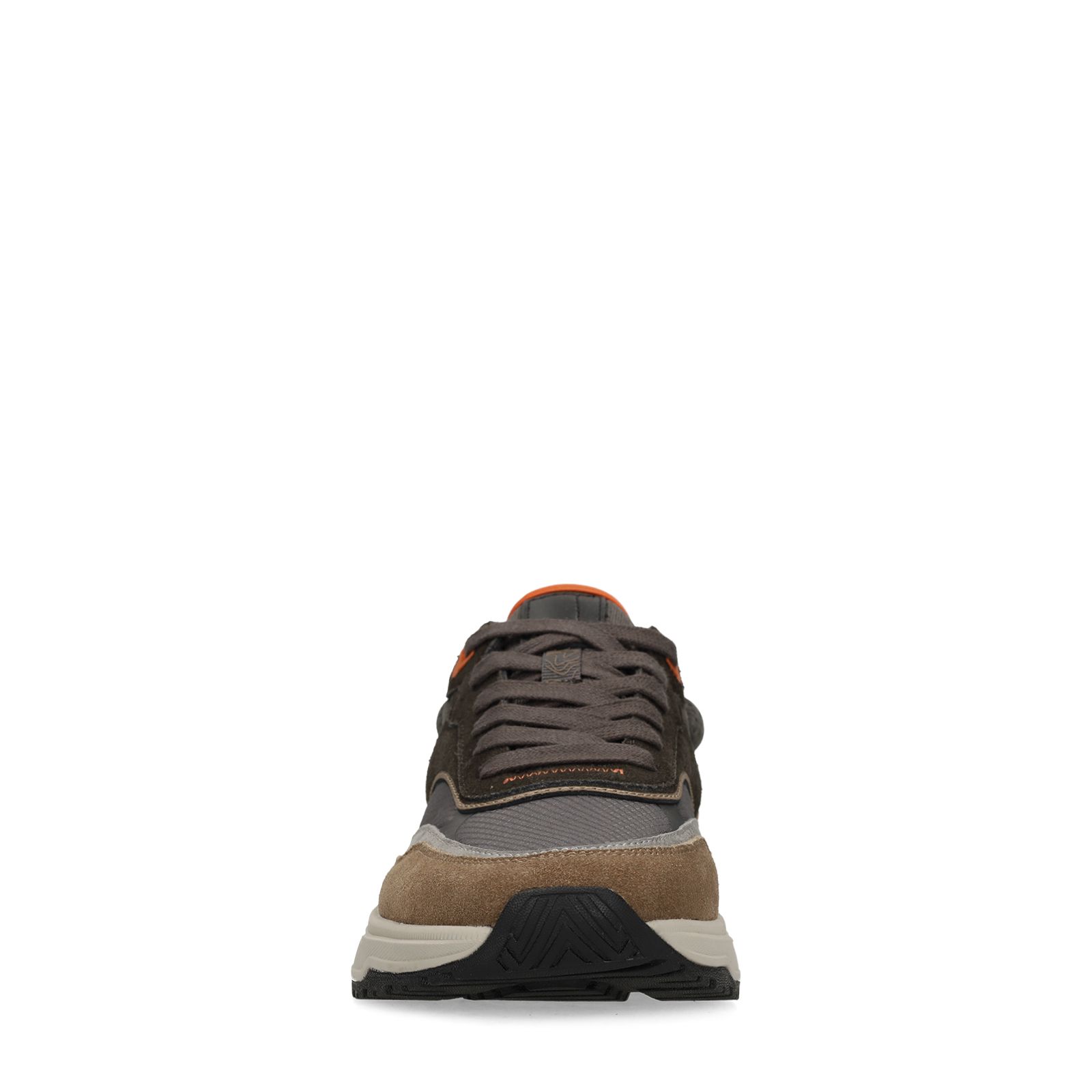 Grijze suède sneakers