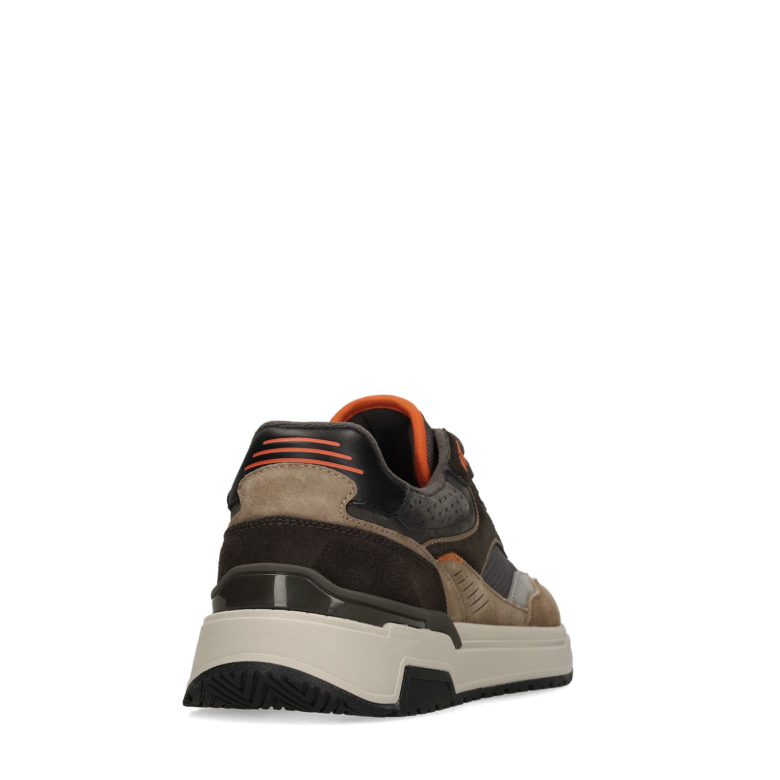 Grijze suède sneakers