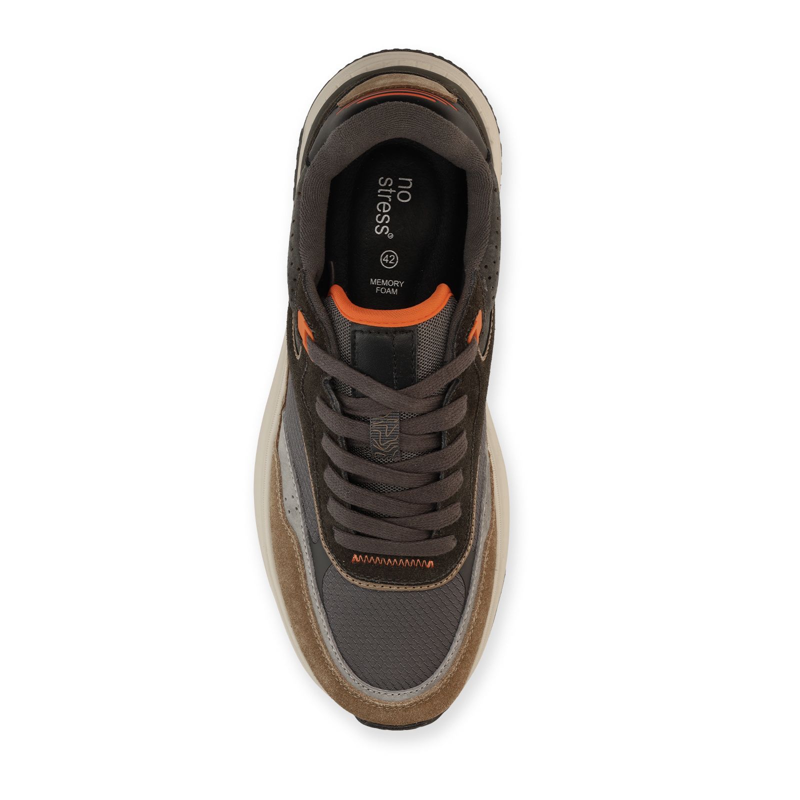 Grijze suède sneakers