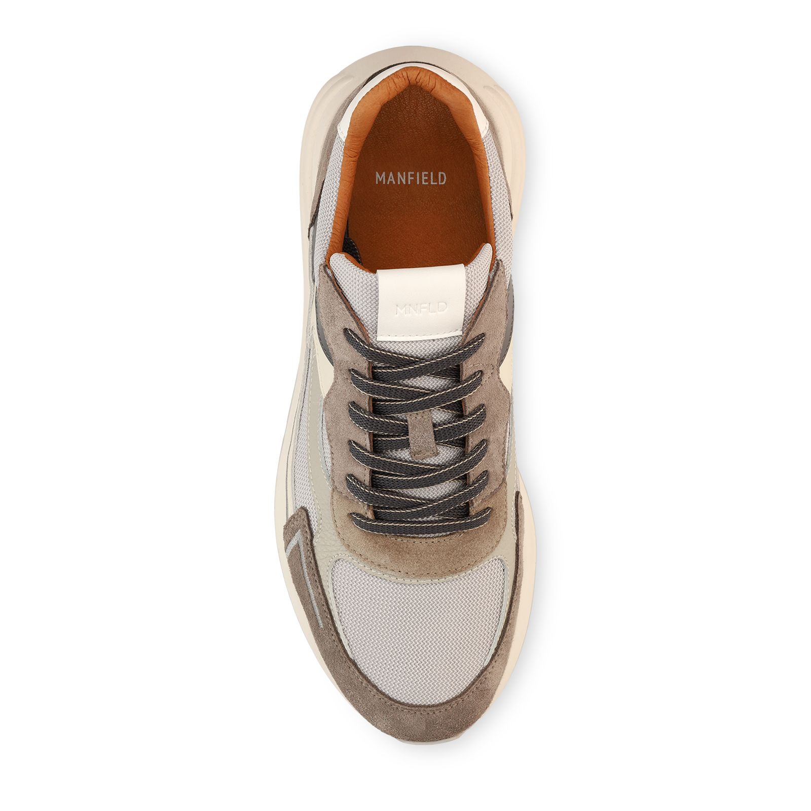 Grijze suède sneakers