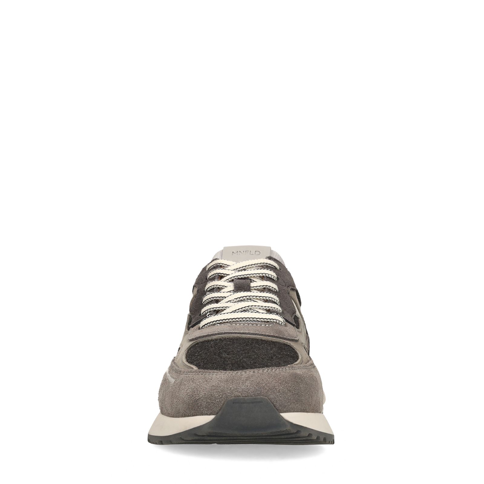 Grijze suède sneakers