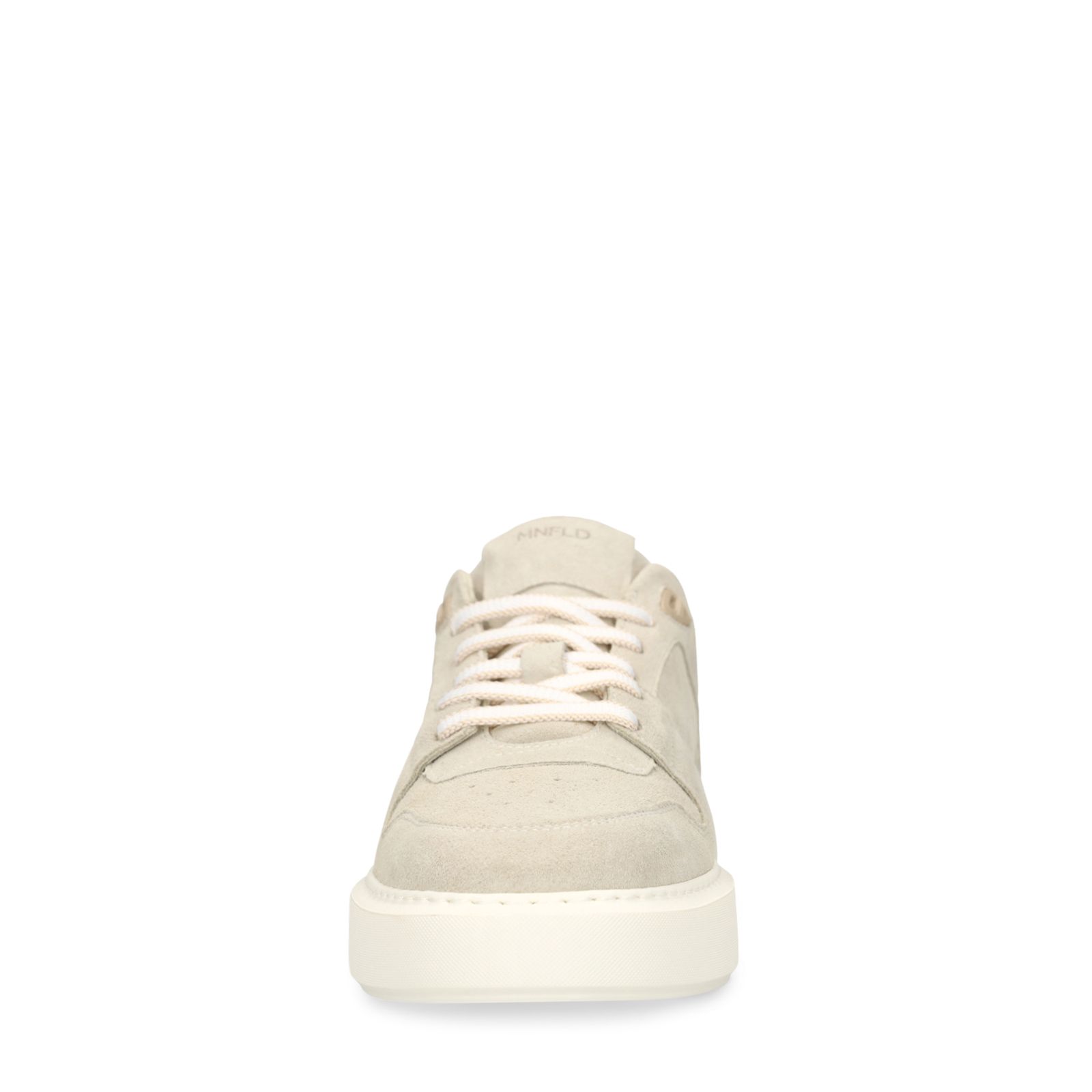 Hellgraue Veloursleder-Sneaker