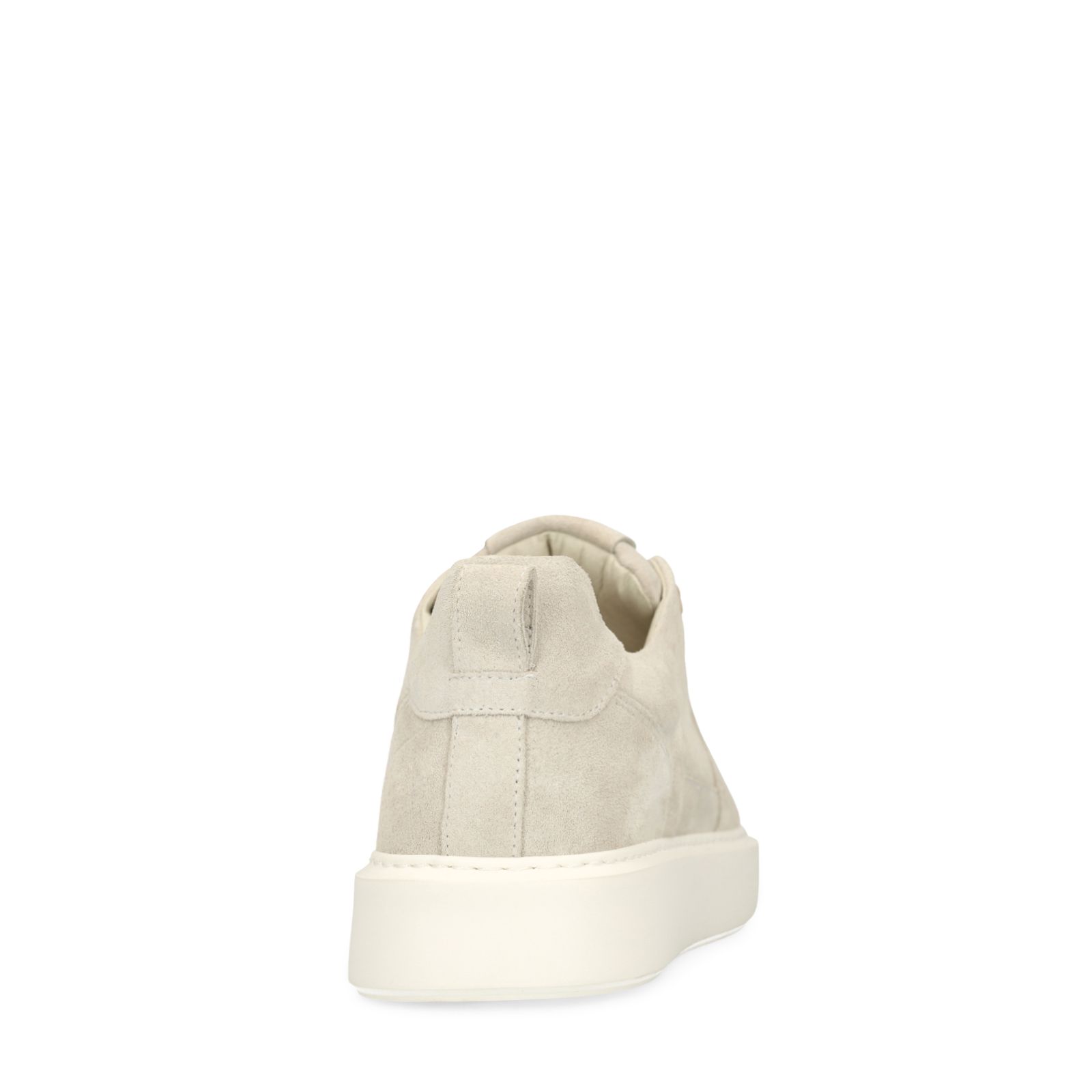 Hellgraue Veloursleder-Sneaker