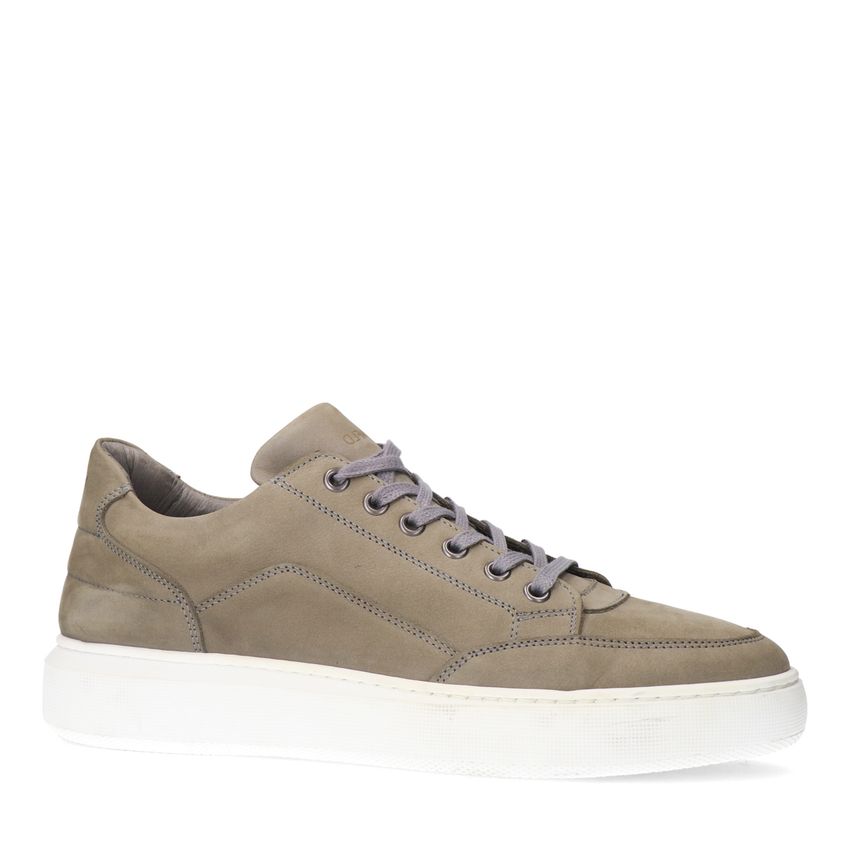 Grijze nubuck sneakers