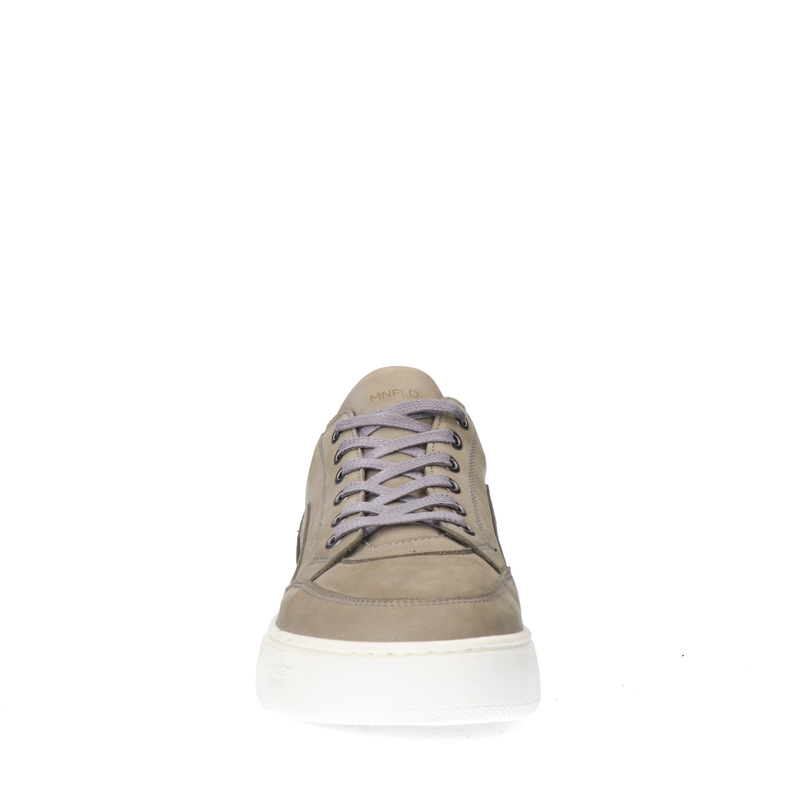 Dunkelgraue Nubuk-Sneaker | Flache sneaker | Manfield | Manfield