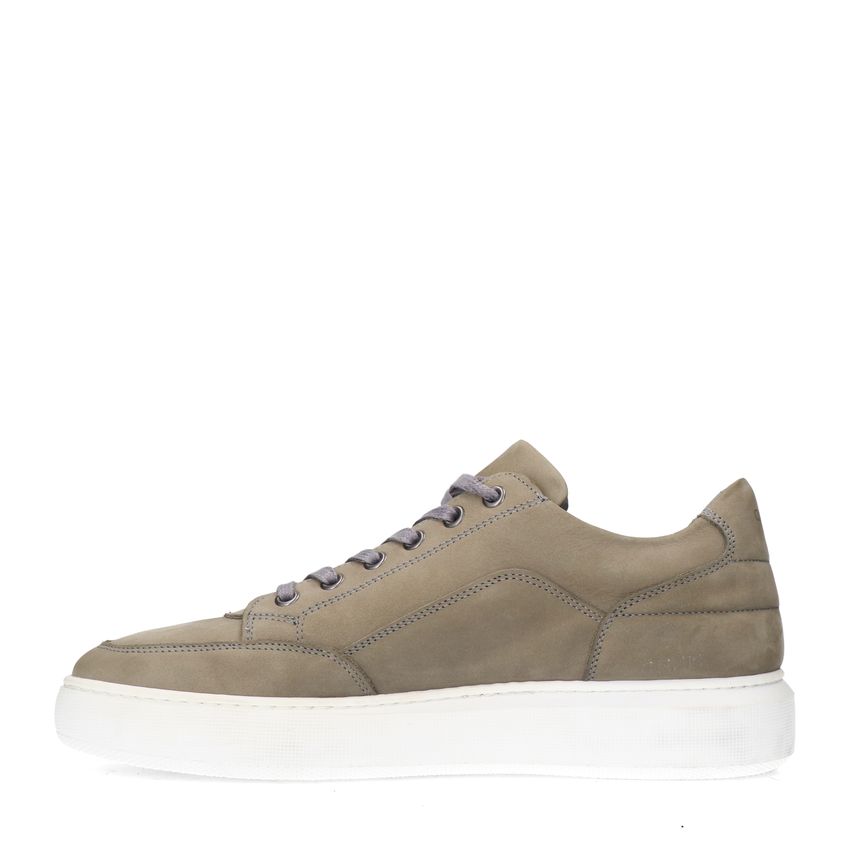 Grijze nubuck sneakers