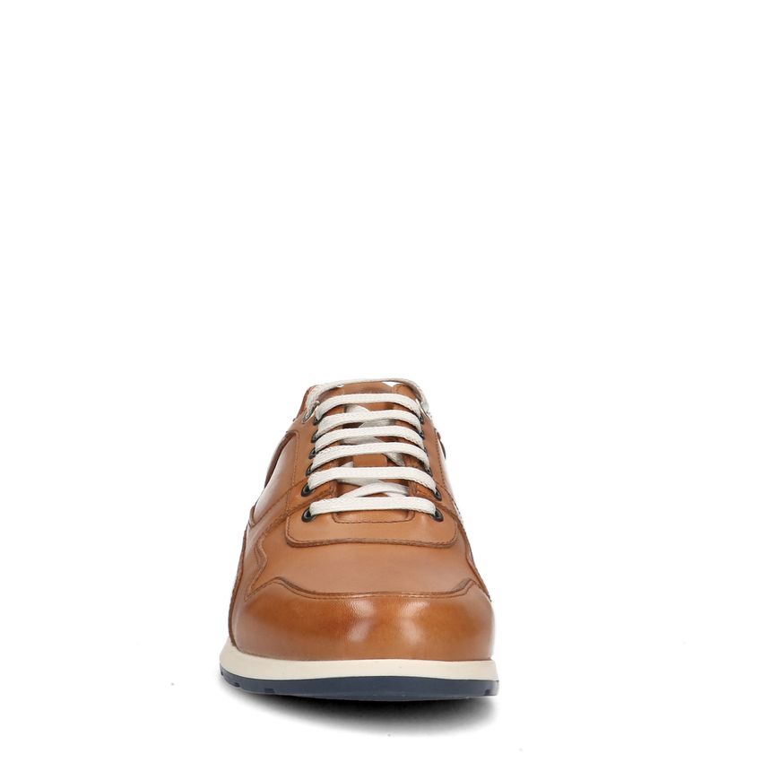 Cognac leren sneakers