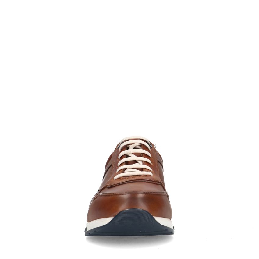 Cognac leren sneakers