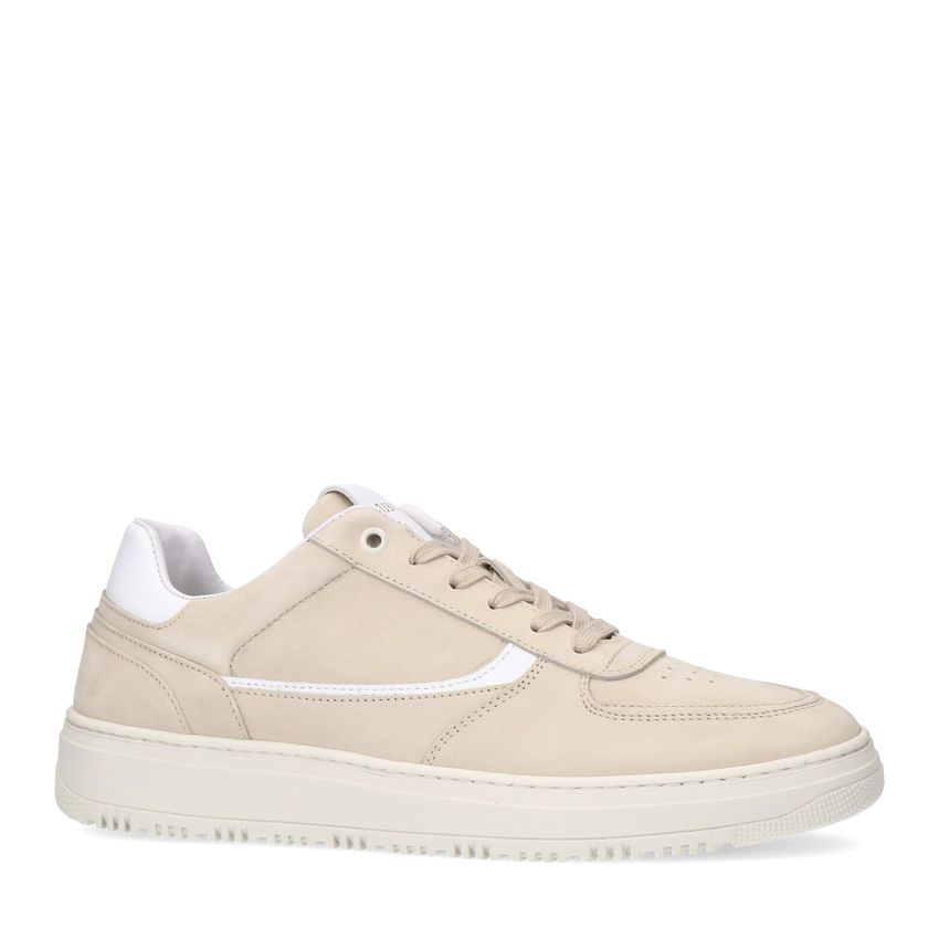 Beige nubuck sneakers