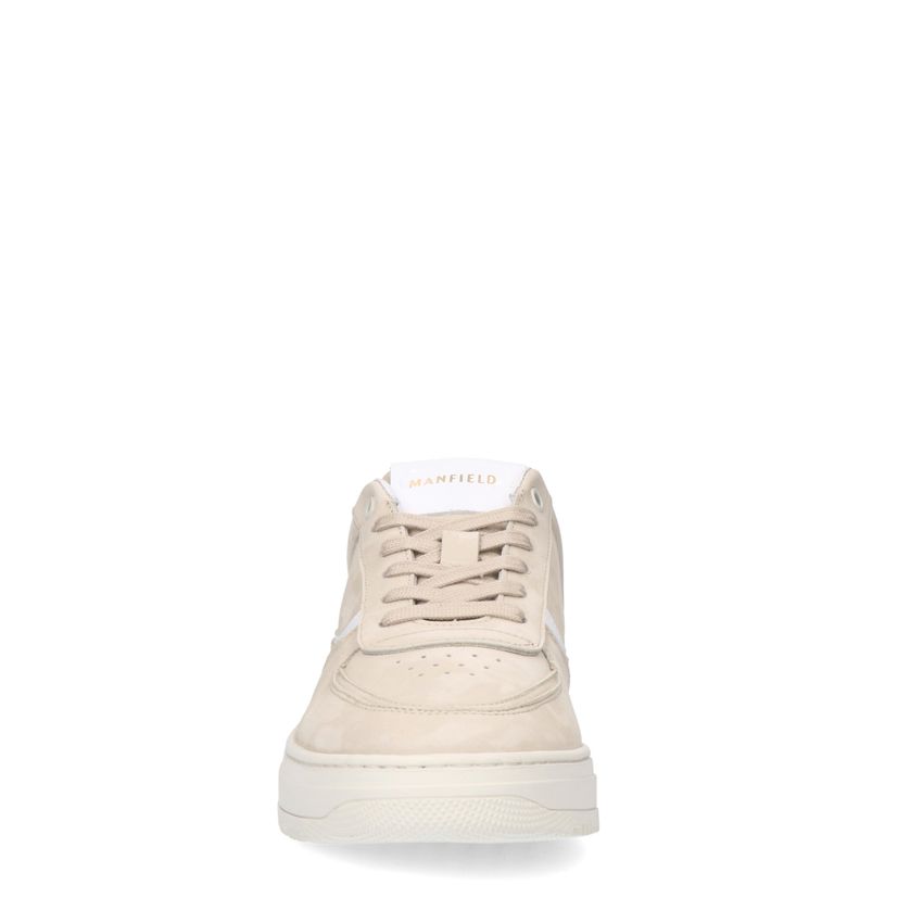 Beige nubuck sneakers