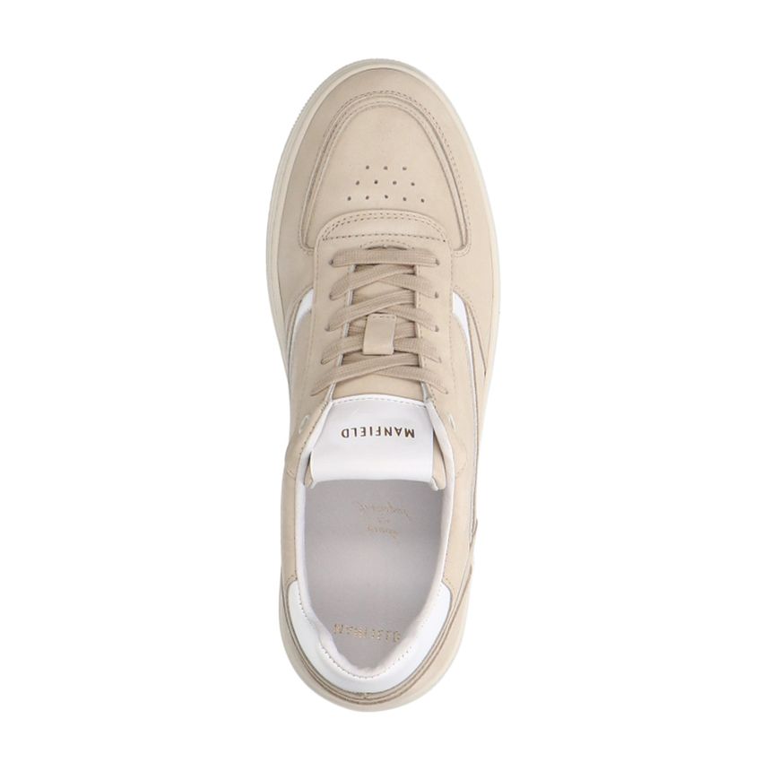 Beige nubuck sneakers