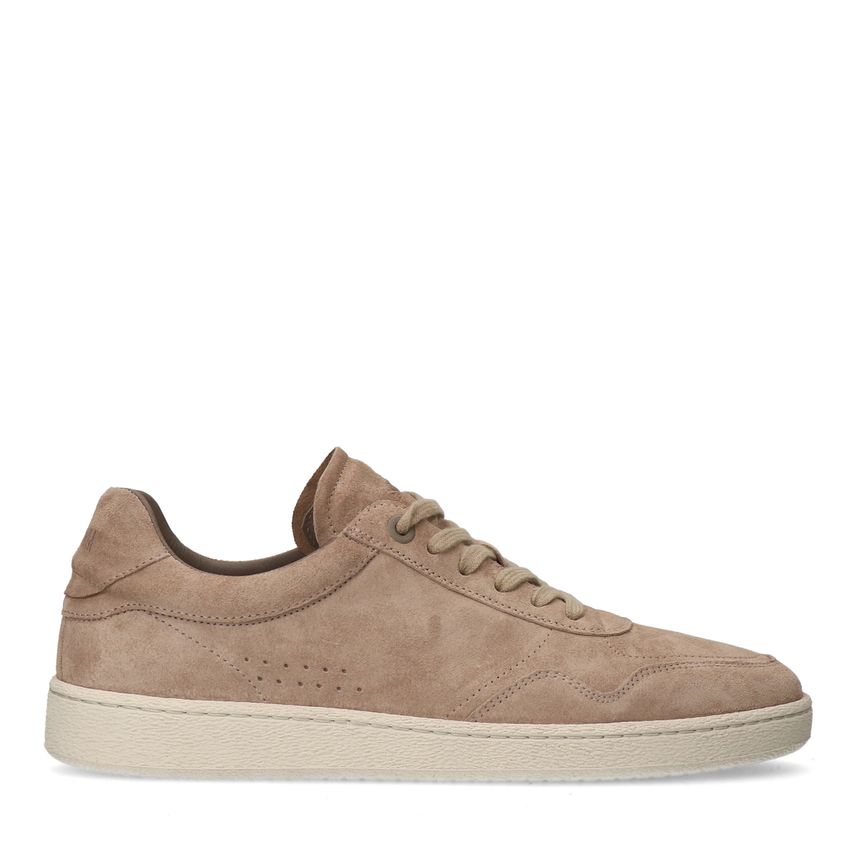 Beige suede sneakers