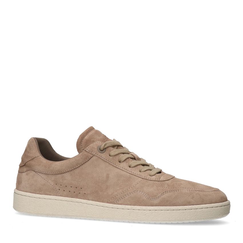 Beige suede sneakers