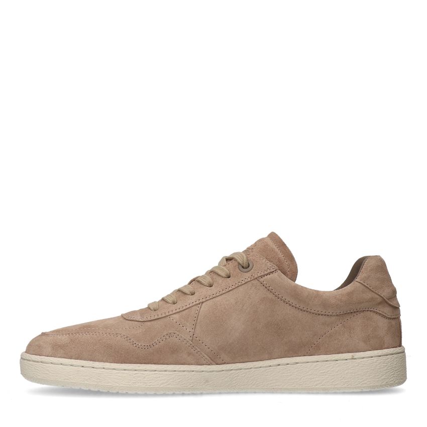 Beige suede sneakers