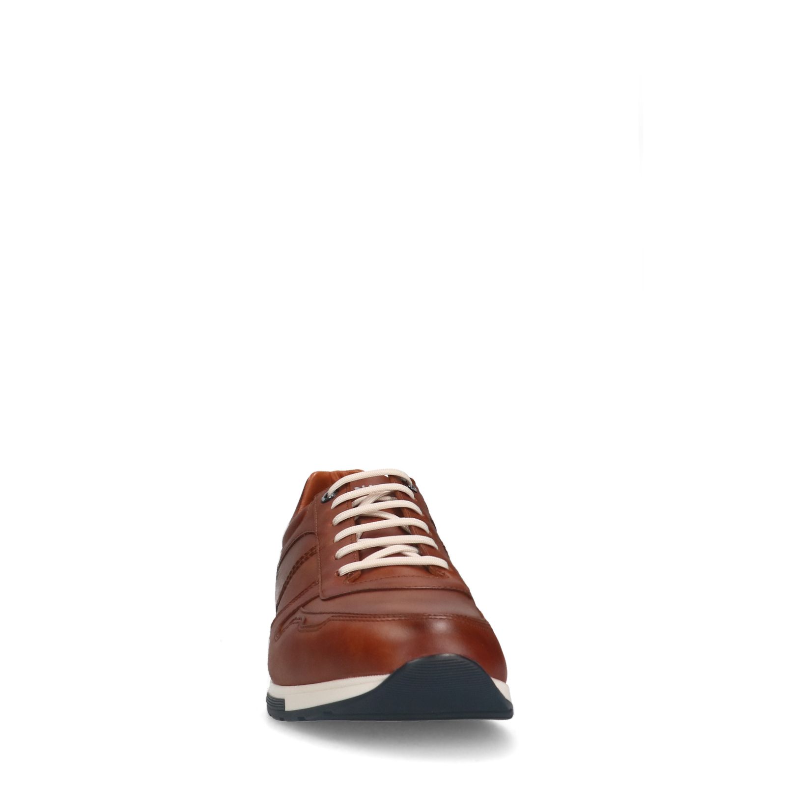 Cognac Positano leren sneakers