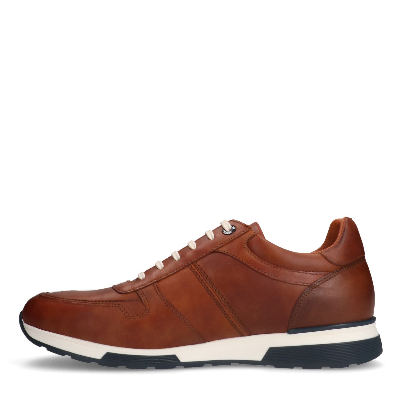 Cognac Positano leren sneakers