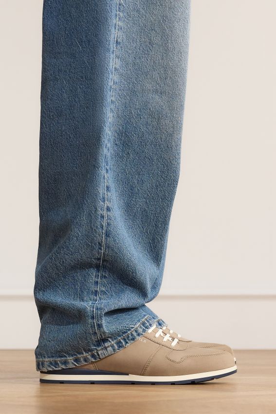 Taupe Nubuck sneakers