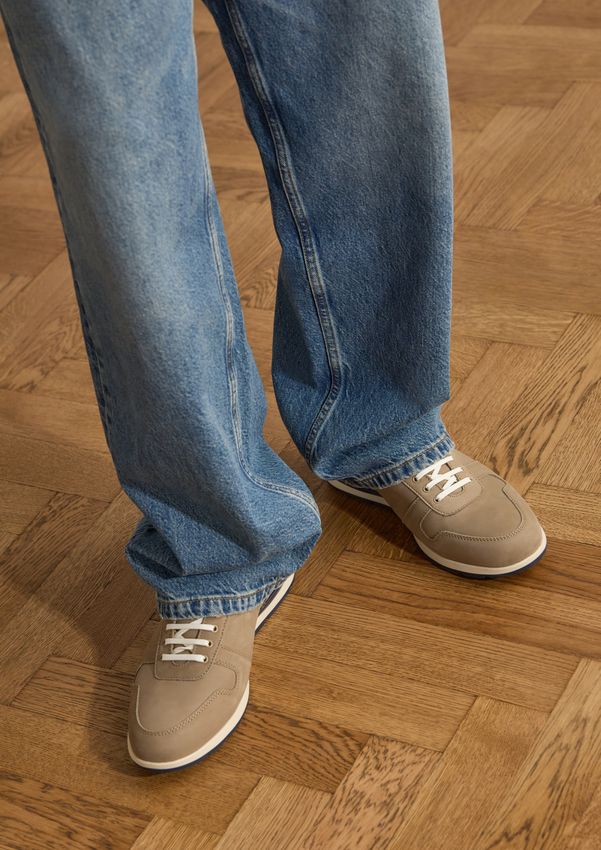 Taupe Nubuck sneakers