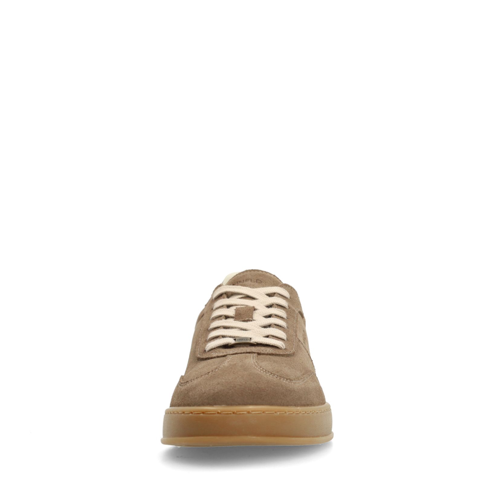 Taupefarbene Veloursleder-Sneaker