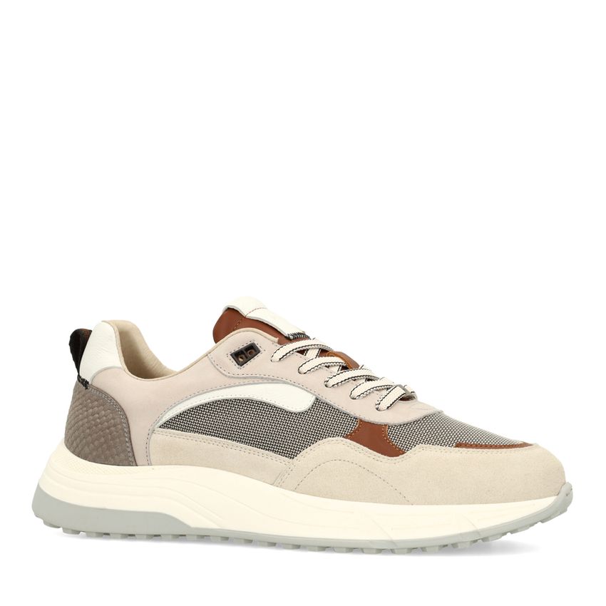 Beige suède sneakers