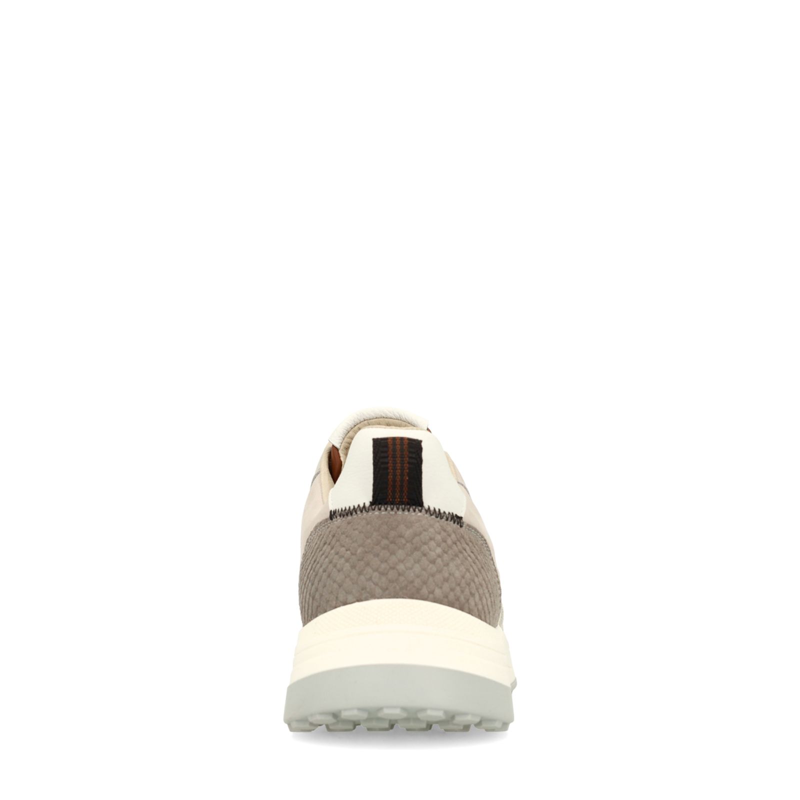 Beigefarbene Veloursleder-Sneaker