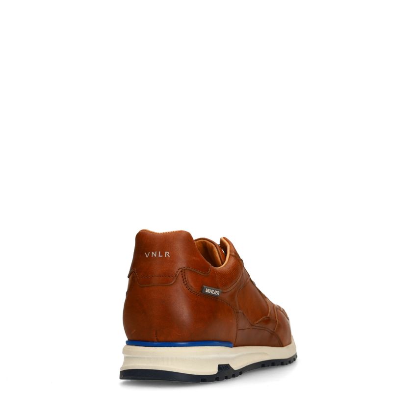 Cognac leren sneakers
