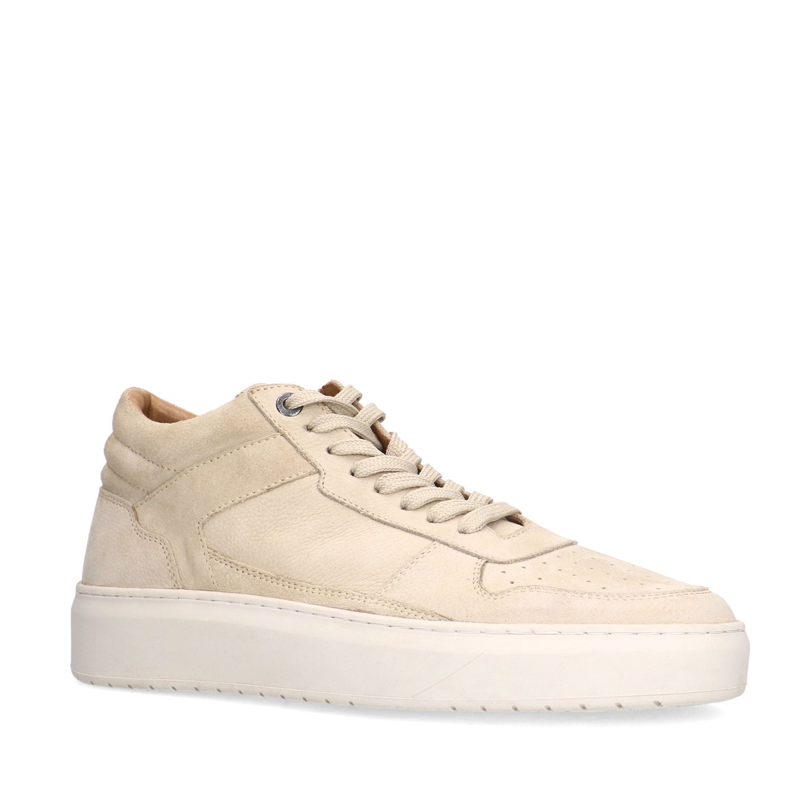Beige nubuck sneakers