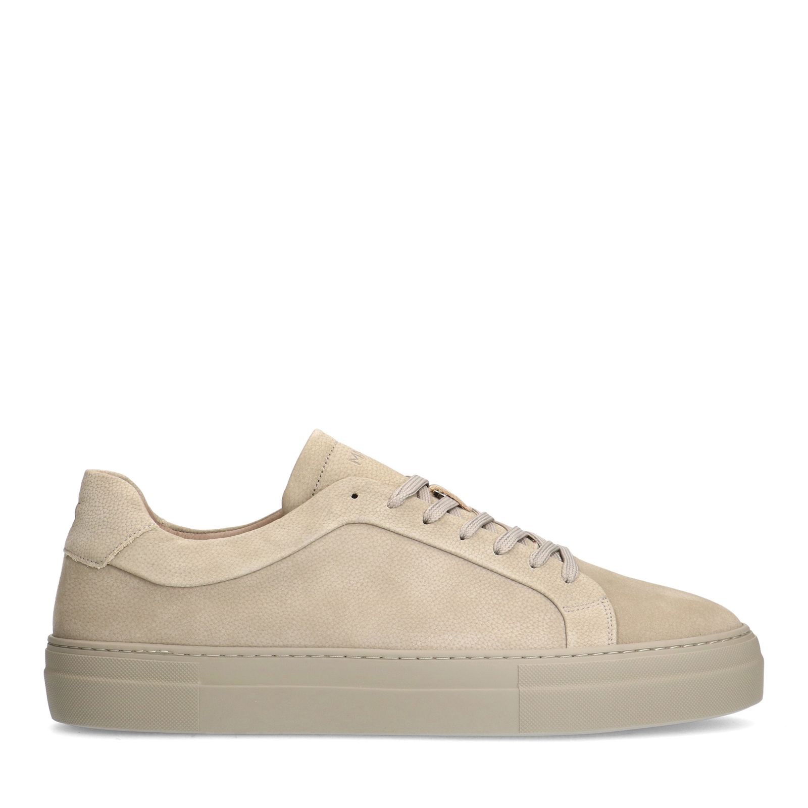 Beigefarbene Nubuk-Sneaker