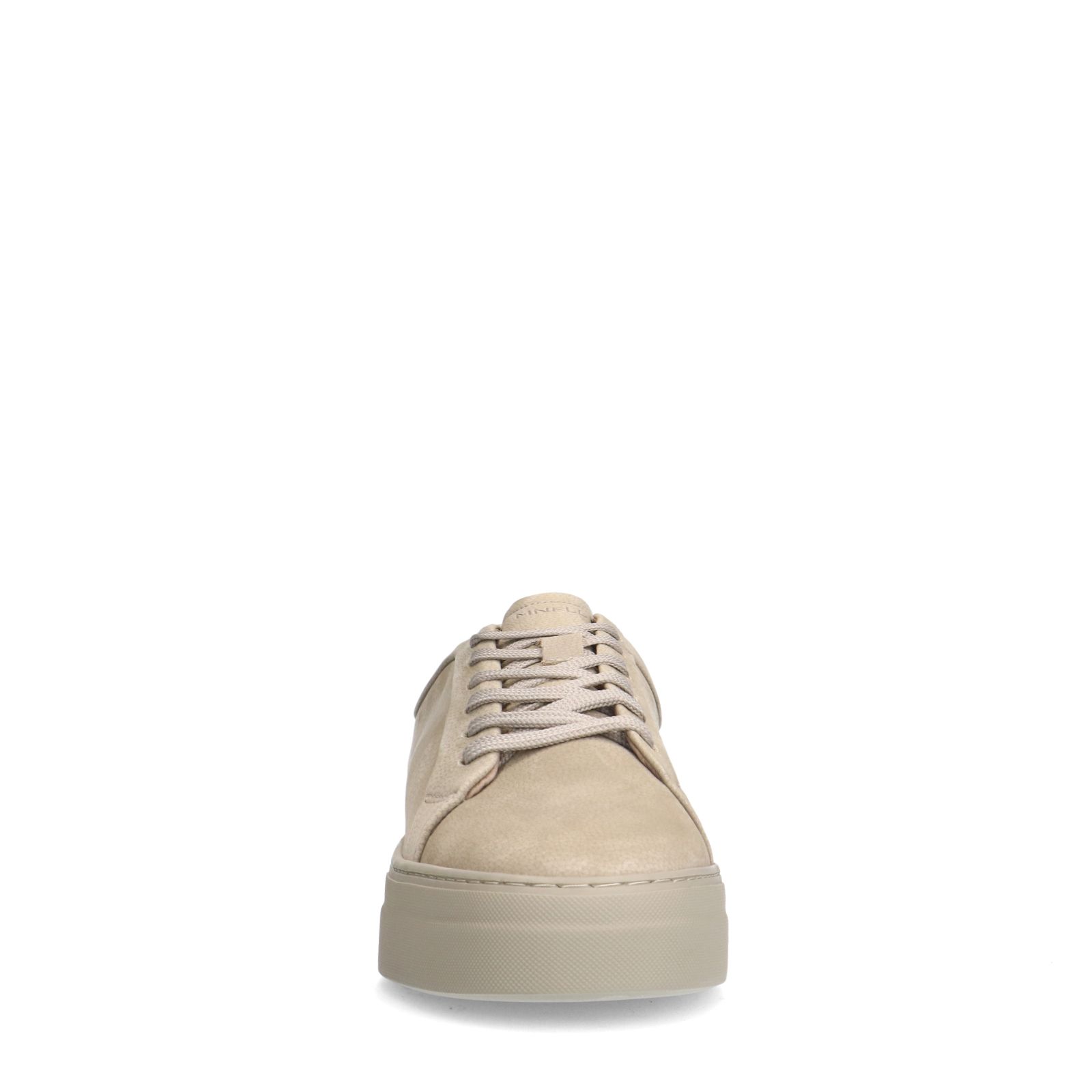 Beigefarbene Nubuk-Sneaker