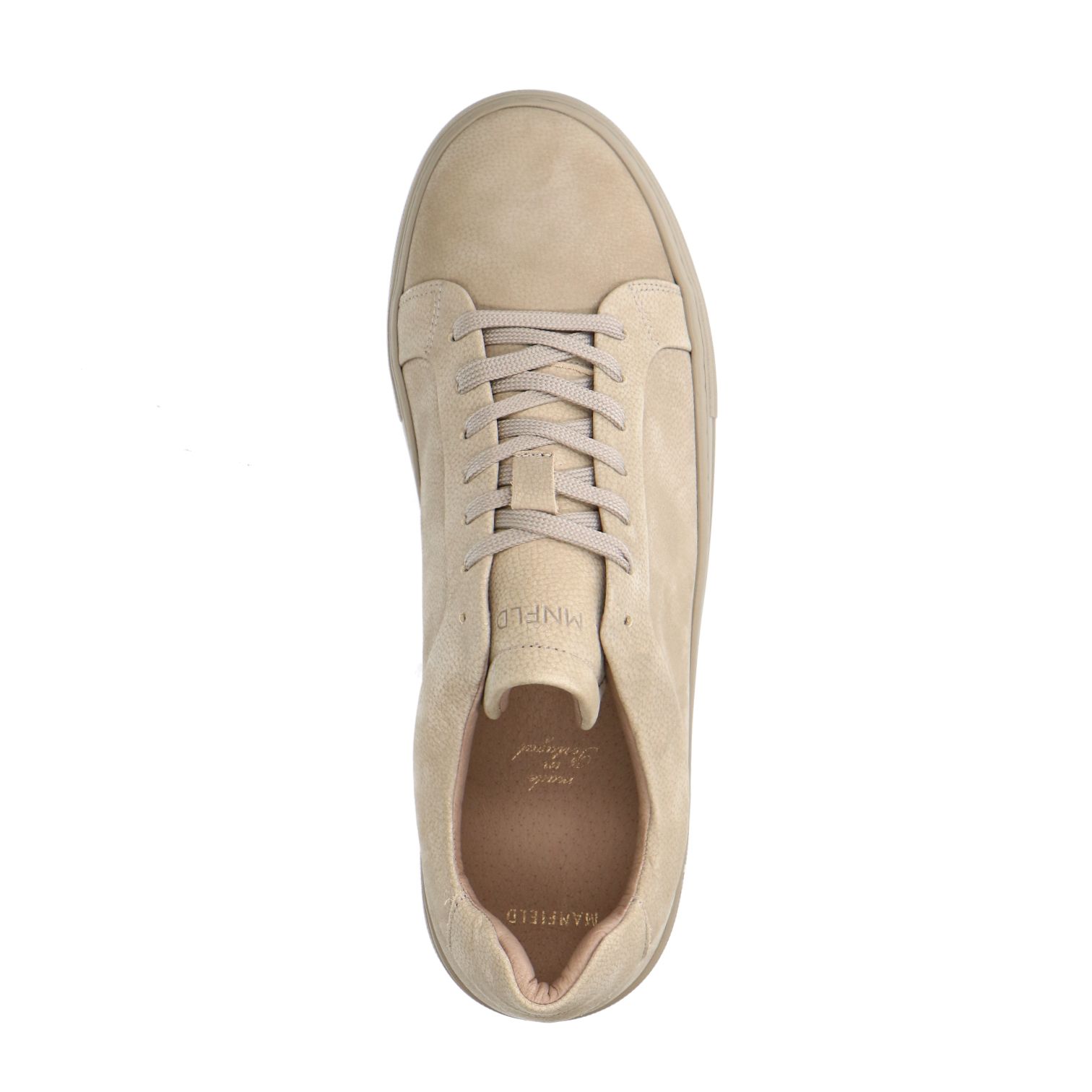 Beige nubuck sneakers