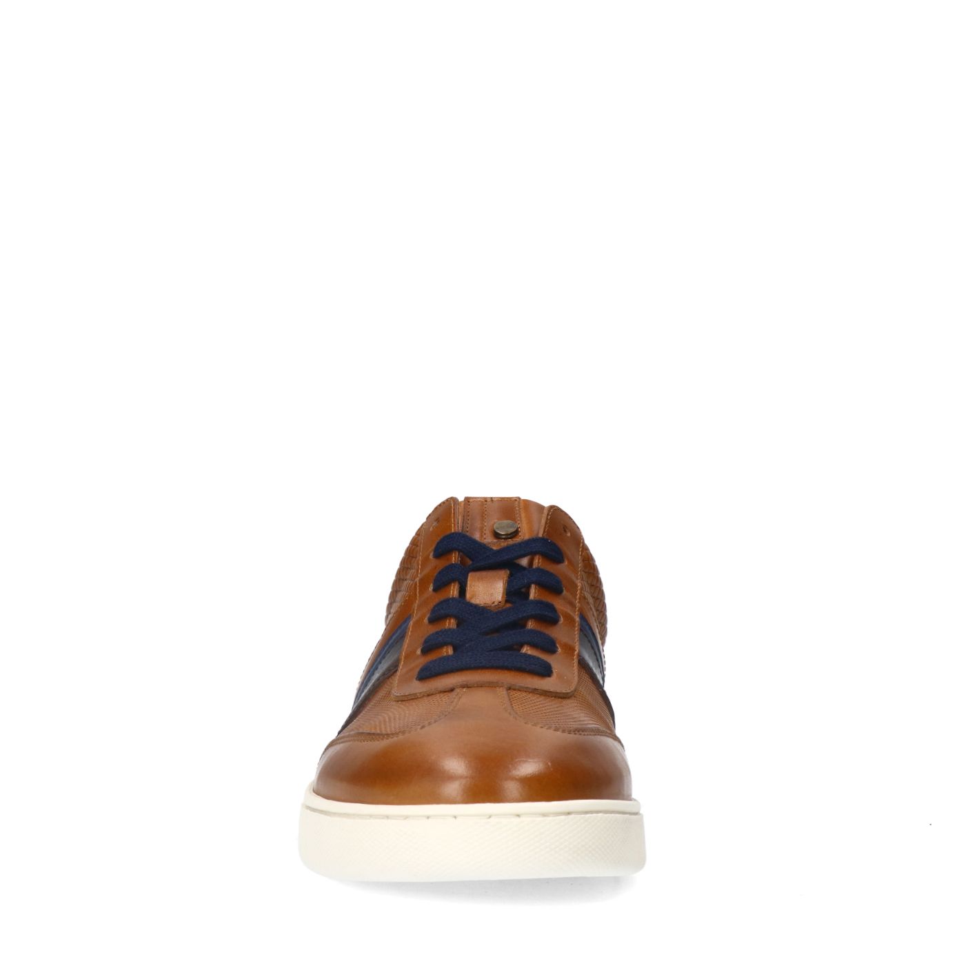 Cognacfarbene Ledersneaker