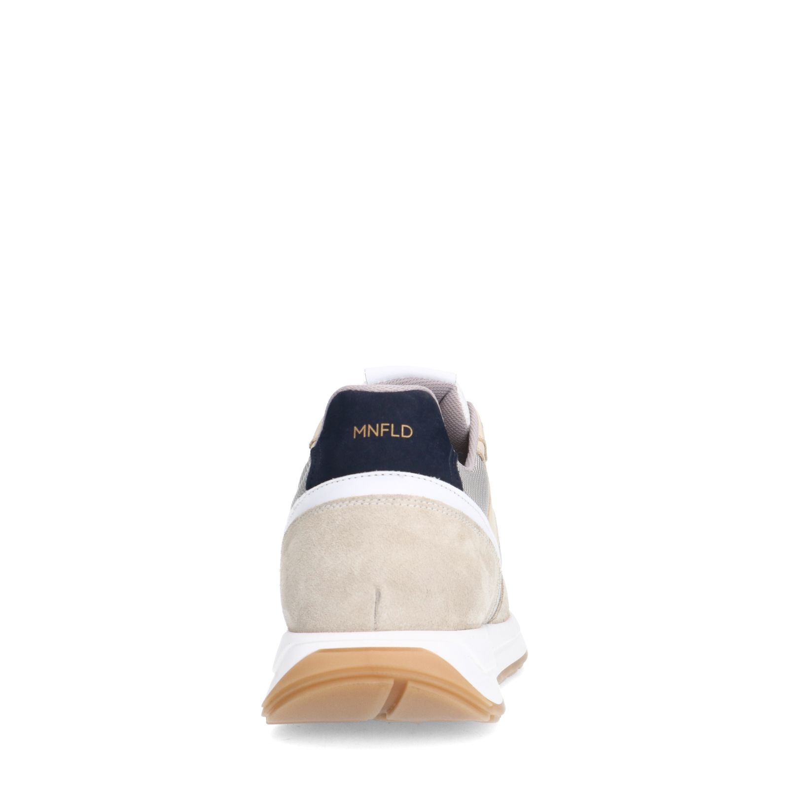 Beigefarbene Ledersneaker