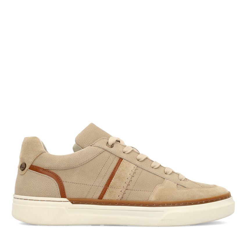 Beige nubuck sneakers