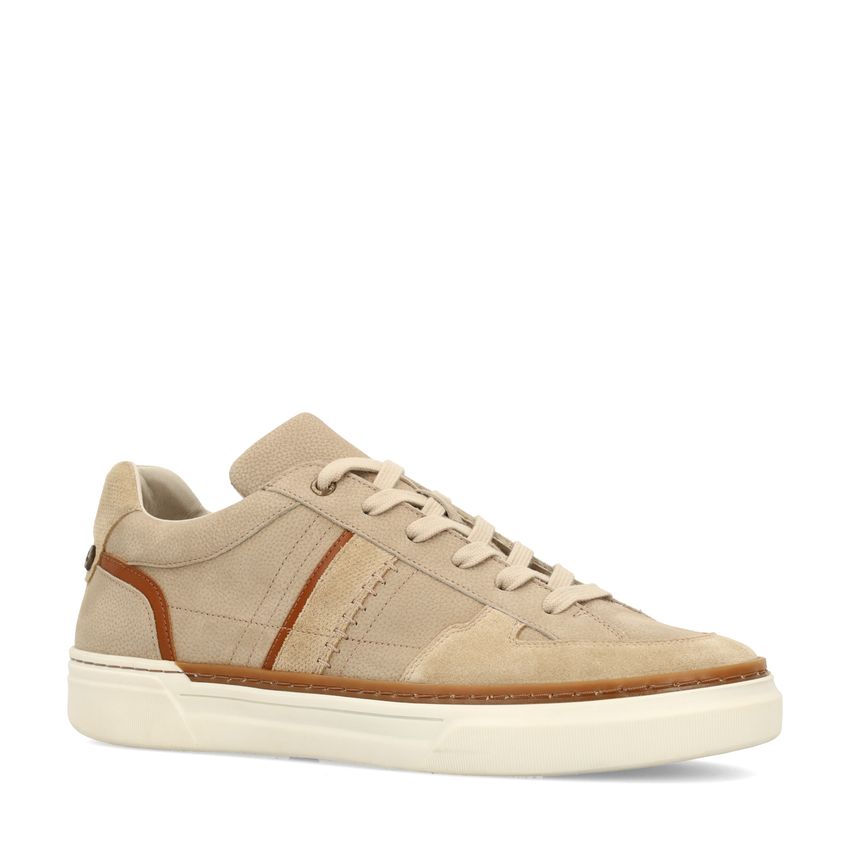 Beige nubuck sneakers