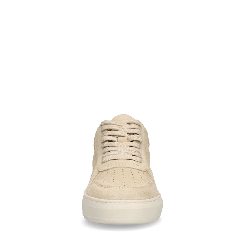 Beige leren sneakers