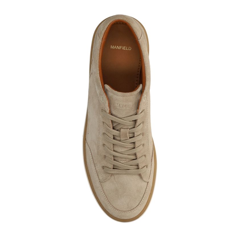 Beige suède sneakers