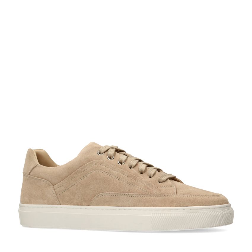 Beige suède sneakers