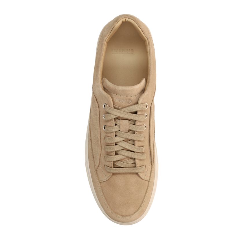 Beige suède sneakers