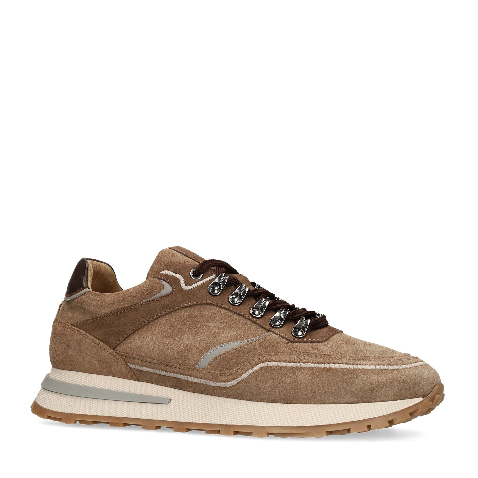 Beige suède sneakers