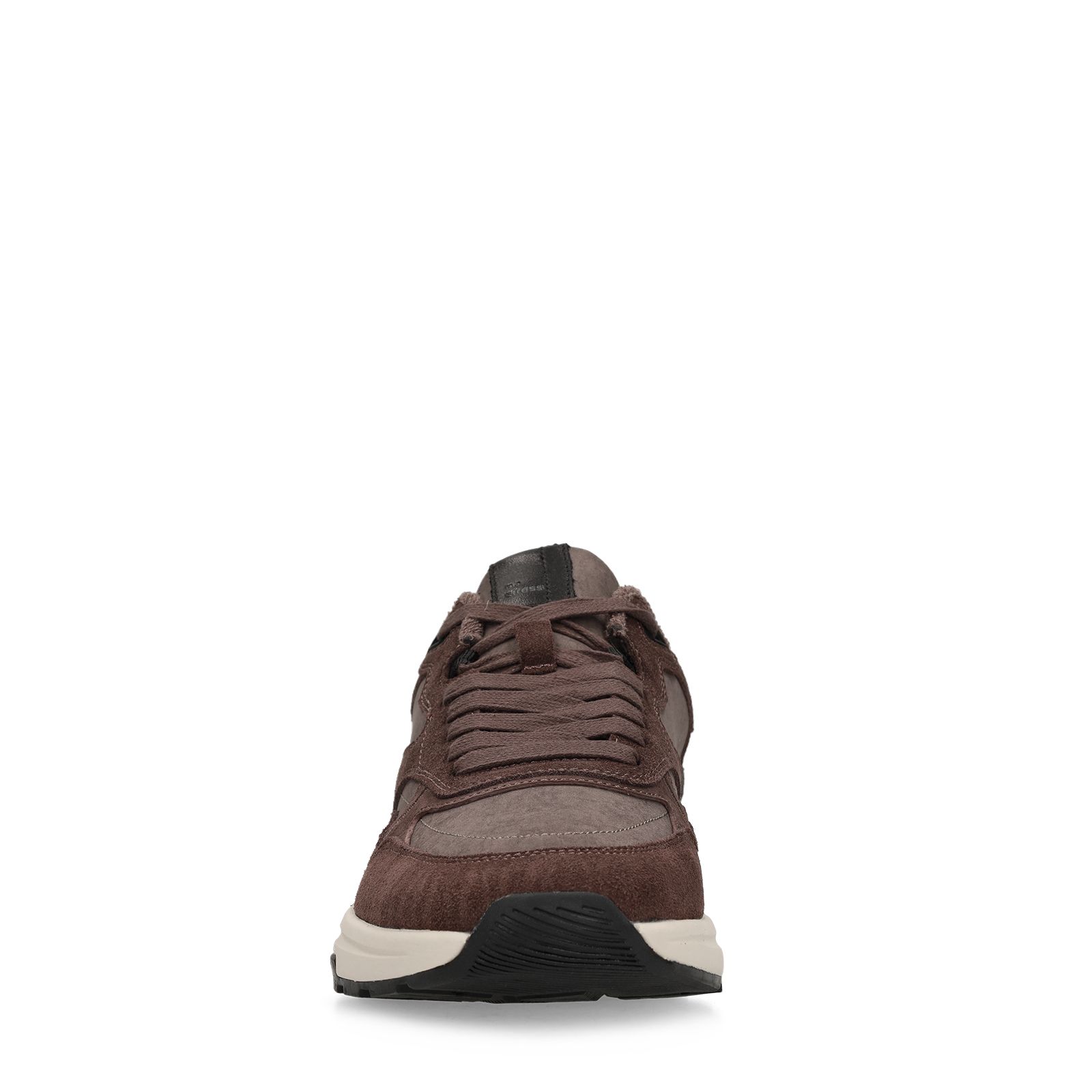 Donkerbruine suède sneakers